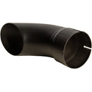Universal Exhaust Stack Pipe - 4-1/2" x 12", Curved, Black - Quality Farm Supply