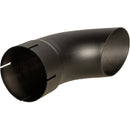 Universal Exhaust Stack Pipe - 4-1/2" x 12", Curved, Black - Quality Farm Supply
