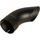 Universal Exhaust Stack Pipe - 4-1/2" x 12", Curved, Black - Quality Farm Supply