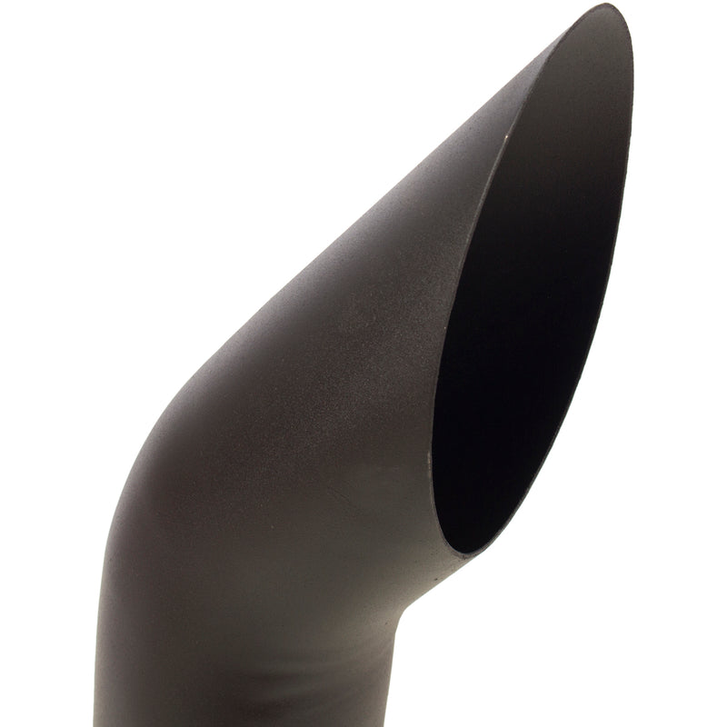 Universal Exhaust Stack Pipe - 5" x 24", Curved, Black - Quality Farm Supply