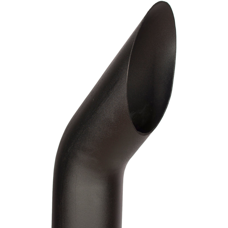 Universal Exhaust Stack Pipe - 5" x 48", Curved, Black - Quality Farm Supply