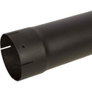 Universal Exhaust Stack Pipe - 5" x 48", Curved, Black - Quality Farm Supply