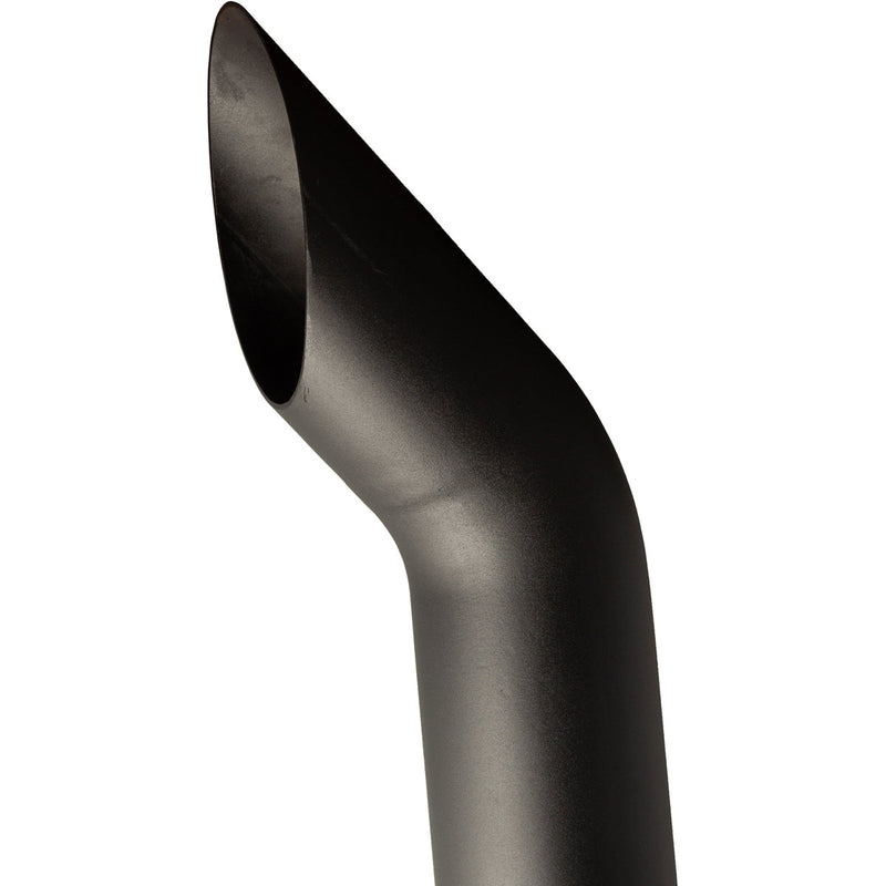 Universal Exhaust Stack Pipe - 5" x 84", Curved, Black - Quality Farm Supply