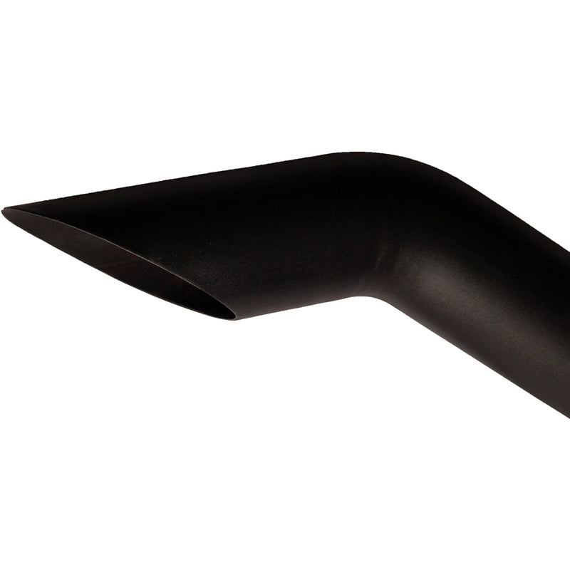 Universal Exhaust Stack Pipe - 5" x 108", Curved, Black - Quality Farm Supply