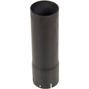 Universal Exhaust Stack Pipe - 3-1/2" x 12", Straight, Black - Quality Farm Supply