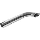 Universal Exhaust Stack Pipe - 1-1/2" x 12", Curved, Chrome - Quality Farm Supply