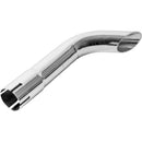 Universal Exhaust Stack Pipe - 1-3/4" x 12", Curved, Chrome - Quality Farm Supply