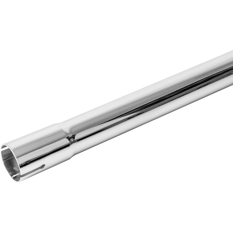 Universal Exhaust Stack Pipe - 1-3/4" x 12", Curved, Chrome - Quality Farm Supply