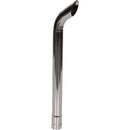 Universal Exhaust Stack Pipe - 1-3/4" x 24", Curved, Chrome - Quality Farm Supply