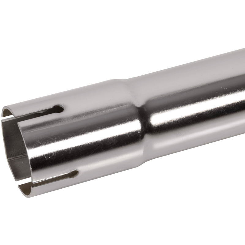 Universal Exhaust Stack Pipe - 1-7/8" x 24", Curved, Chrome - Quality Farm Supply