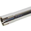 Universal Exhaust Stack Pipe - 2" x 48", Curved, Chrome - Quality Farm Supply