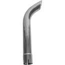 Universal Exhaust Stack Pipe - 2-3/8" x 24", Curved, Chrome - Quality Farm Supply