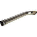 Universal Exhaust Stack Pipe - 2-1/2" x 24", Curved, Chrome - Quality Farm Supply