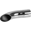 Universal Exhaust Stack Pipe - 3" x 12", Curved, Chrome - Quality Farm Supply