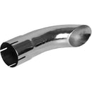 Universal Exhaust Stack Pipe - 3" x 12", Curved, Chrome - Quality Farm Supply