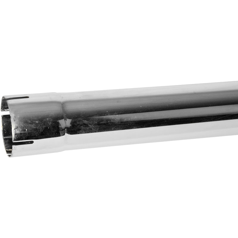 Universal Exhaust Stack Pipe - 3" x 96", Curved, Chrome - Quality Farm Supply