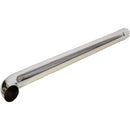 Universal Exhaust Stack Pipe - 3-1/2" x 48", Curved, Chrome - Quality Farm Supply