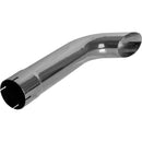 Universal Exhaust Stack Pipe - 4" x 24", Curved, Chrome - Quality Farm Supply