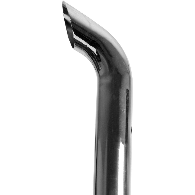 Universal Exhaust Stack Pipe - 4" x 84", Curved, Chrome - Quality Farm Supply