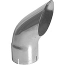 Universal Exhaust Stack Pipe - 5" x 12", Curved, Chrome - Quality Farm Supply