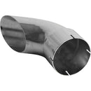 Universal Exhaust Stack Pipe - 5" x 12", Curved, Chrome - Quality Farm Supply