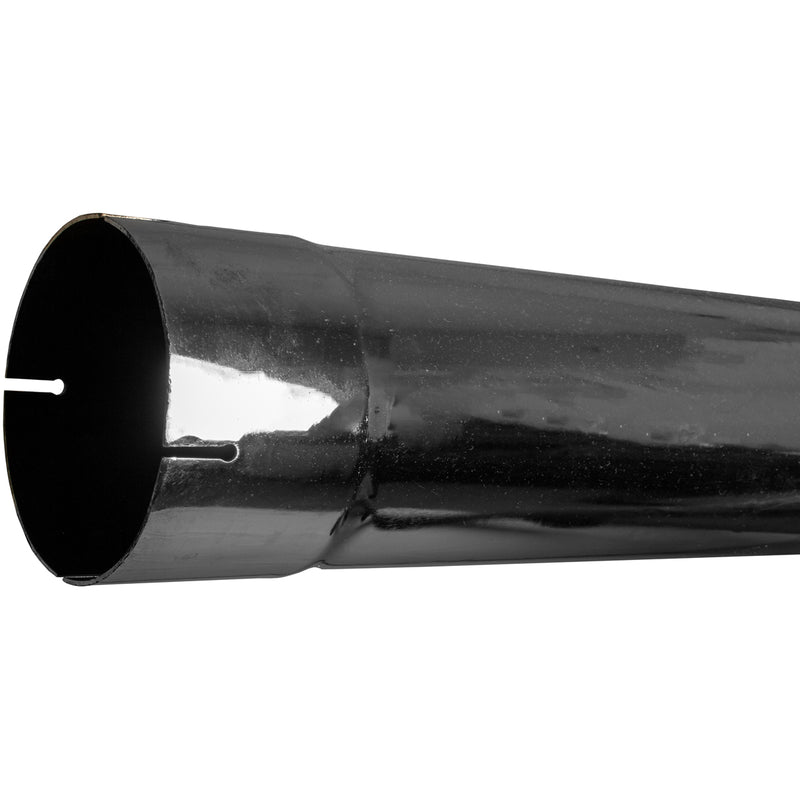 Universal Exhaust Stack Pipe - 5" x 84", Curved, Chrome - Quality Farm Supply