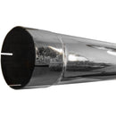 Universal Exhaust Stack Pipe - 5" x 108", Curved, Chrome - Quality Farm Supply
