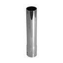 Universal Exhaust Stack Pipe - 2-1/4" x 12", Straight, Chrome - Quality Farm Supply