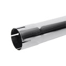 Universal Exhaust Stack Pipe - 2-3/8" x 12", Straight, Chrome - Quality Farm Supply