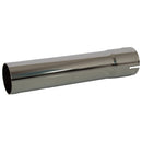 Universal Exhaust Stack Pipe - 2-1/2" x 12", Straight, Chrome - Quality Farm Supply