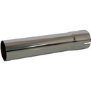 Universal Exhaust Stack Pipe - 2-1/2" x 12", Straight, Chrome - Quality Farm Supply