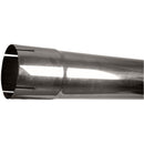 Universal Exhaust Stack Pipe - 3" x 96", Straight, Chrome - Quality Farm Supply