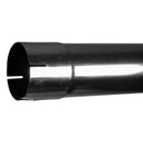 Universal Exhaust Stack Pipe - 4" x 72", Straight, Chrome - Quality Farm Supply
