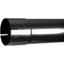 Universal Exhaust Stack Pipe - 4" x 72", Straight, Chrome - Quality Farm Supply