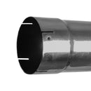 Universal Exhaust Stack Pipe - 5" x 96", Straight, Chrome - Quality Farm Supply