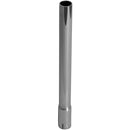 Universal Exhaust Stack Pipe - 1" x 12", Straight, Chrome - Quality Farm Supply
