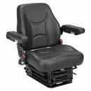 TISCO King Size Universal Tractor Seat with Suspension - Black Vinyl - Quality Farm Supply