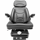 CAB TRACTOR SEAT WITH INTERNAL SUSPENSION - BLACK VINYL