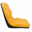TISCO Seat for Industrial & Utility Applications - Contoured, High-Back, Yellow Vinyl - Quality Farm Supply