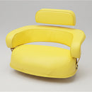 TISCO Seat Cushion Set for John Deere - 3-Pieces, Yellow Vinyl, without Brackets - Quality Farm Supply