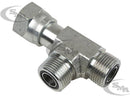 5/8 MALE OFS X 5/8 FEMALE OFS SWIVEL X 5/8 MALE OFS - SWIVEL NUT RUN TEE - STEEL