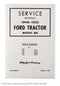 SERVICE MANUAL - TRACTORS: 8N (1949 TO 1952)