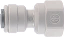 GRAY ACETAL FEMALE CONNECTOR 1/4 X 1/4 N