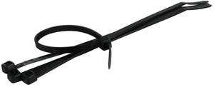 5-1/2 INCH BLACK ZIP TIE WITH 18 LB. RATING - 50/BAG