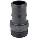 1 INCH MNPT X 1 INCH HOSE BARB  POLY