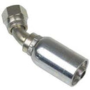 FEMALE SWIVEL 45 DEGREE 3/4" HOSE X 3/4" JIC/SAE DUAL SEAT