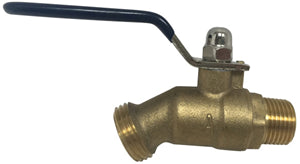 HOSE BIBB BALL VALVE-3/4"MPTX3/4"GHTM