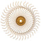 AgSmart Hay Rake Wheel - Cream, 55", Right Hand, 7mm Tines