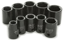 SAE IMPACT SKT SET - 10PC - 1/2" DR