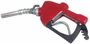 AgSmart Leaded / Diesel Fuel Nozzle - Auto-Shutoff, Hi-Flow, Red Cover, 1" NPT